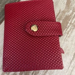 Stunning red leather wallet